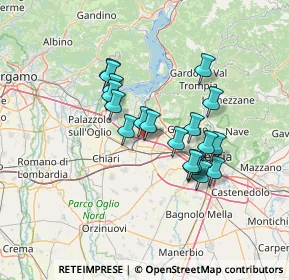 Mappa Via Giulio Pastore, 25046 Cazzago San Martino BS, Italia (11.08211)