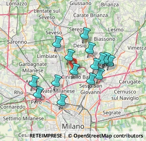 Mappa Via Niccolò Paganini, 20037 Paderno Dugnano MI, Italia (5.918)
