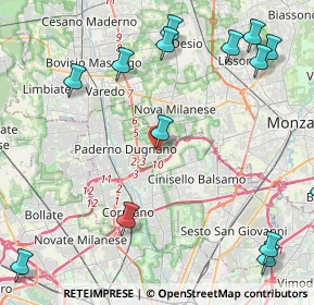 Mappa Via Niccolò Paganini, 20037 Paderno Dugnano MI, Italia (6.07375)