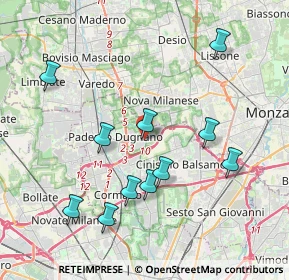 Mappa Via Niccolò Paganini, 20037 Paderno Dugnano MI, Italia (3.98)