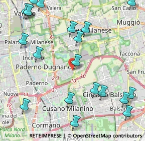 Mappa Via Niccolò Paganini, 20037 Paderno Dugnano MI, Italia (2.822)