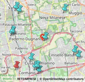 Mappa Via Niccolò Paganini, 20037 Paderno Dugnano MI, Italia (2.86308)