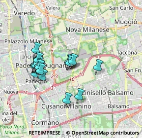 Mappa Via Niccolò Paganini, 20037 Paderno Dugnano MI, Italia (1.6085)