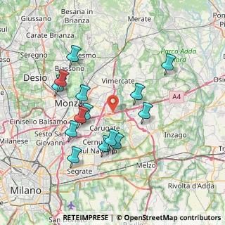 Mappa A4 Torino - Trieste, 20041 Agrate Brianza MB, Italia (7.11357)