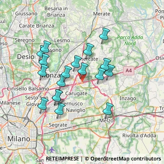 Mappa A4 Torino - Trieste, 20041 Agrate Brianza MB, Italia (6.71778)