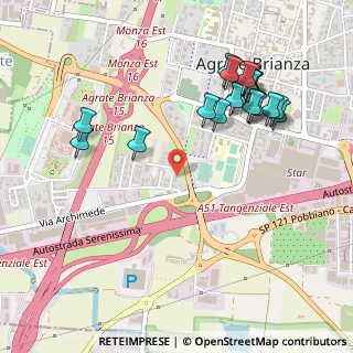 Mappa Via Grazia Deledda, 20864 Bussero MI, Italia (0.548)