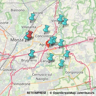 Mappa Via Grazia Deledda, 20864 Bussero MI, Italia (3.35733)