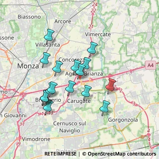 Mappa Via Grazia Deledda, 20864 Bussero MI, Italia (3.33882)