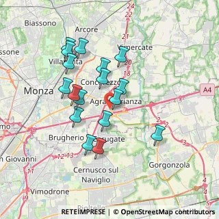 Mappa Via Grazia Deledda, 20864 Bussero MI, Italia (3.25294)