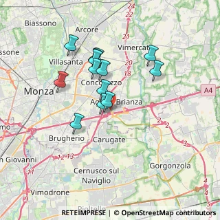 Mappa Via Grazia Deledda, 20864 Bussero MI, Italia (3.00308)