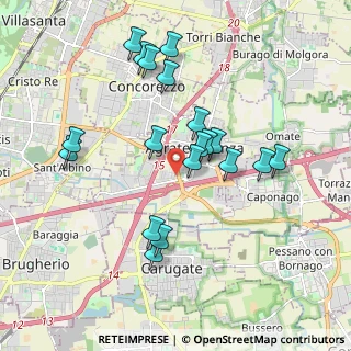 Mappa Via Grazia Deledda, 20864 Bussero MI, Italia (1.79737)