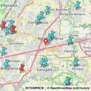 Mappa Via Grazia Deledda, 20864 Bussero MI, Italia (3.091)