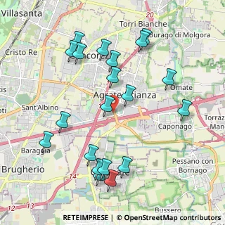 Mappa Via Grazia Deledda, 20864 Bussero MI, Italia (2.202)