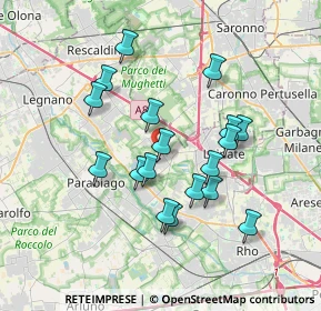 Mappa Via Duca di Pistoia, 20014 Nerviano MI, Italia (3.21944)