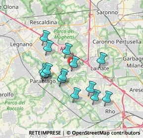 Mappa Via Duca di Pistoia, 20014 Nerviano MI, Italia (3.118)