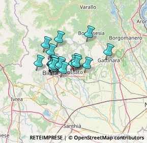 Mappa Piazza E.Tempia, 13836 Cossato BI, Italia (8.8335)