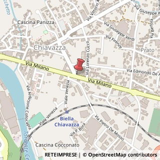 Mappa Via Milano, 37, 13900 Biella, Biella (Piemonte)