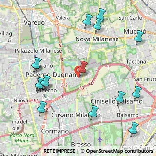 Mappa Via Tosti Pietro, 20037 Paderno Dugnano MI, Italia (2.61063)