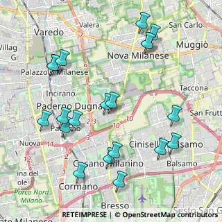 Mappa Via Tosti Pietro, 20037 Paderno Dugnano MI, Italia (2.3385)