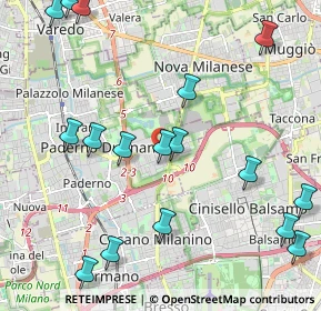 Mappa Via Tosti Pietro, 20037 Paderno Dugnano MI, Italia (2.62647)