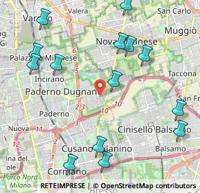 Mappa Via Tosti Pietro, 20037 Paderno Dugnano MI, Italia (2.54286)