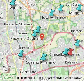 Mappa Via Tosti Pietro, 20037 Paderno Dugnano MI, Italia (2.65714)