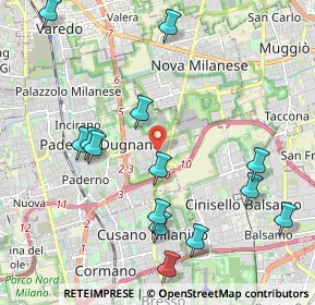 Mappa Via Tosti Pietro, 20037 Paderno Dugnano MI, Italia (2.33857)