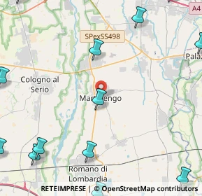 Mappa 24057 Martinengo BG, Italia (6.96538)