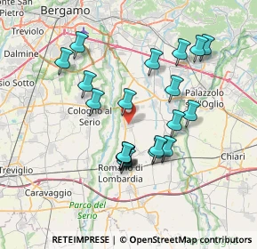 Mappa 24057 Martinengo BG, Italia (6.702)
