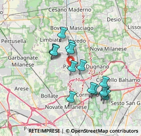 Mappa Via Panceri, 20037 Paderno Dugnano MI, Italia (3.08267)