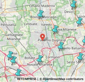 Mappa Via Panceri, 20037 Paderno Dugnano MI, Italia (6.62)