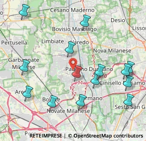 Mappa Via Panceri, 20037 Paderno Dugnano MI, Italia (4.66357)