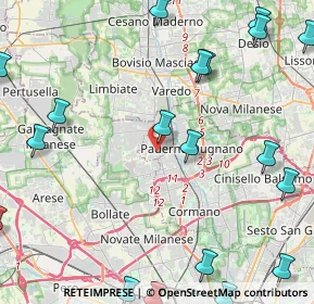Mappa Via Donatori di Sangue, 20037 Paderno Dugnano MI, Italia (6.497)