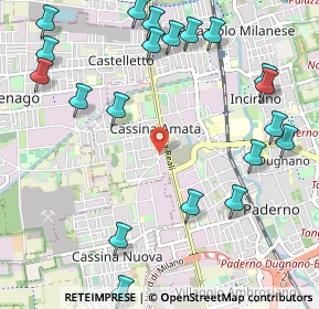 Mappa Via Panceri, 20037 Paderno Dugnano MI, Italia (1.3565)