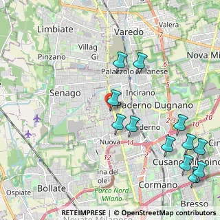 Mappa Via Panceri, 20037 Paderno Dugnano MI, Italia (2.59167)