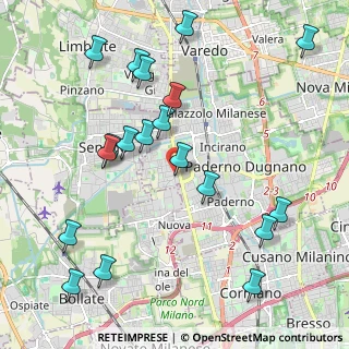 Mappa Via Donatori di Sangue, 20037 Paderno Dugnano MI, Italia (2.35211)