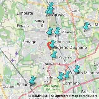 Mappa Via Donatori di Sangue, 20037 Paderno Dugnano MI, Italia (2.45538)