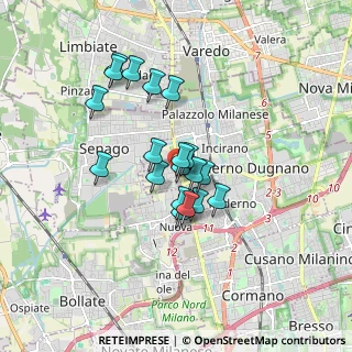 Mappa Via Panceri, 20037 Paderno Dugnano MI, Italia (1.30368)