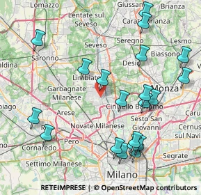 Mappa Via Panceri, 20037 Paderno Dugnano MI, Italia (9.243)