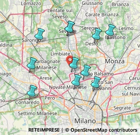 Mappa Via Panceri, 20037 Paderno Dugnano MI, Italia (7.18364)