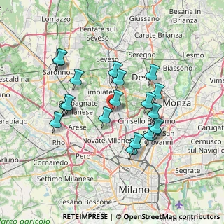Mappa Via Panceri, 20037 Paderno Dugnano MI, Italia (6.6415)
