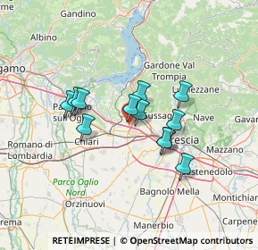 Mappa Via per Ospitaletto, 25046 Cazzago San Martino BS, Italia (10.29667)