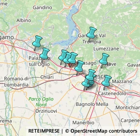 Mappa Via per Ospitaletto, 25046 Cazzago San Martino BS, Italia (10.29615)