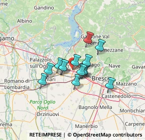 Mappa Via per Ospitaletto, 25046 Cazzago San Martino BS, Italia (8.36286)