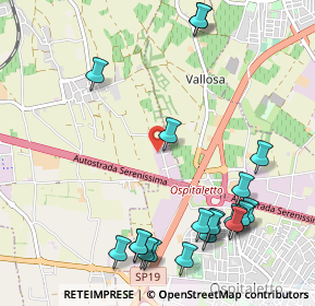 Mappa Via per Ospitaletto, 25046 Cazzago San Martino BS, Italia (1.298)