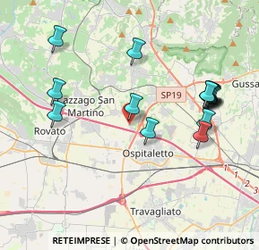Mappa Via per Ospitaletto, 25046 Cazzago San Martino BS, Italia (4.124)