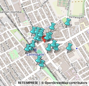 Mappa Via Cesare Battisti, 20039 Canegrate MI, Italia (0.155)