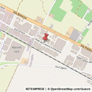 Mappa Via Lavoro e Industria, 27, 25030 Coccaglio, Brescia (Lombardia)