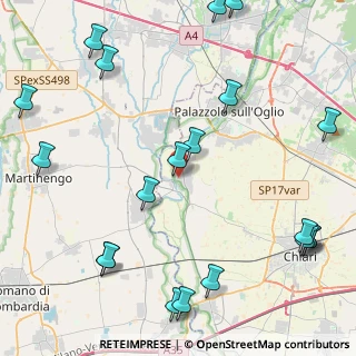 Mappa Via Taglietti, 25037 Pontoglio BS, Italia (5.9095)