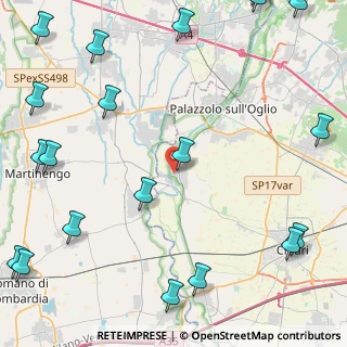 Mappa Via Taglietti, 25037 Pontoglio BS, Italia (6.87)